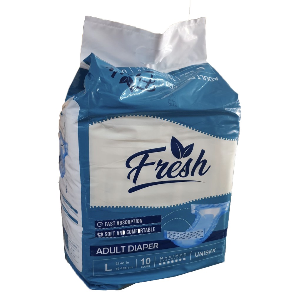 Fresh Adult Diaper Large (10pcs) Shopee Philippines