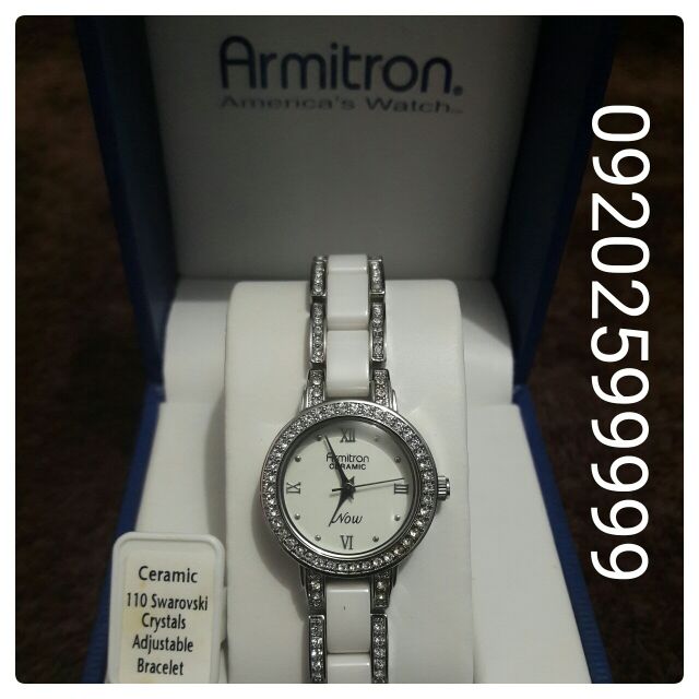 armitron ceramic ladies watch