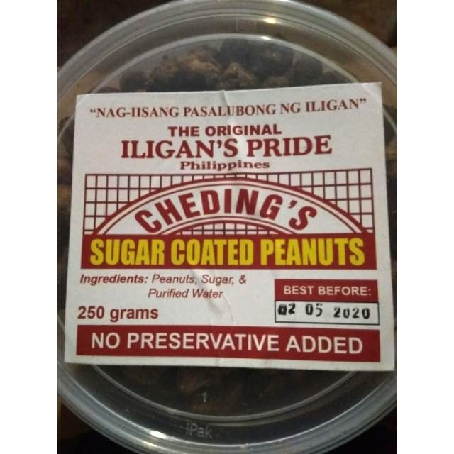 Iligan Cheding's Sugar Coated Peanuts 1/4 kilo (250grams) Shopee