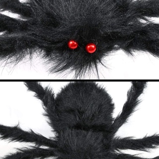 Halloween Decorations Giant Spider Outdoor Large Props Scary Hairy Fake Web Decoration 30cm #3