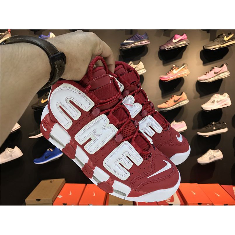 Supreme X Nike Air More Uptempo Suptempo Red Shopee Philippines