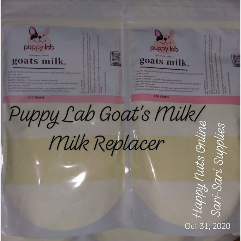Puppy Lab Goats Milk/Milk Replacer w/ Bottle for Kittens, Puppies, Cats