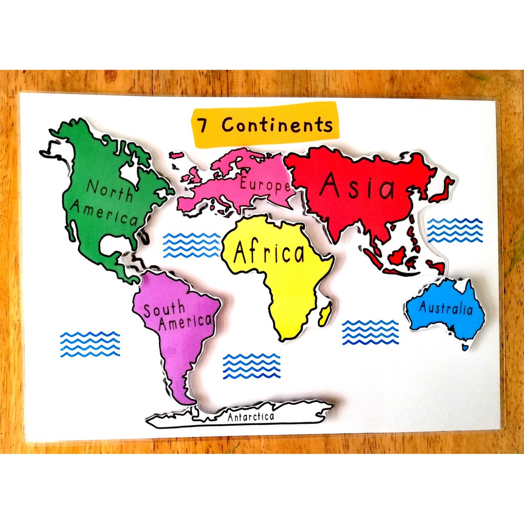 7 Continents Worksheets With Velcro! | Shopee Philippines