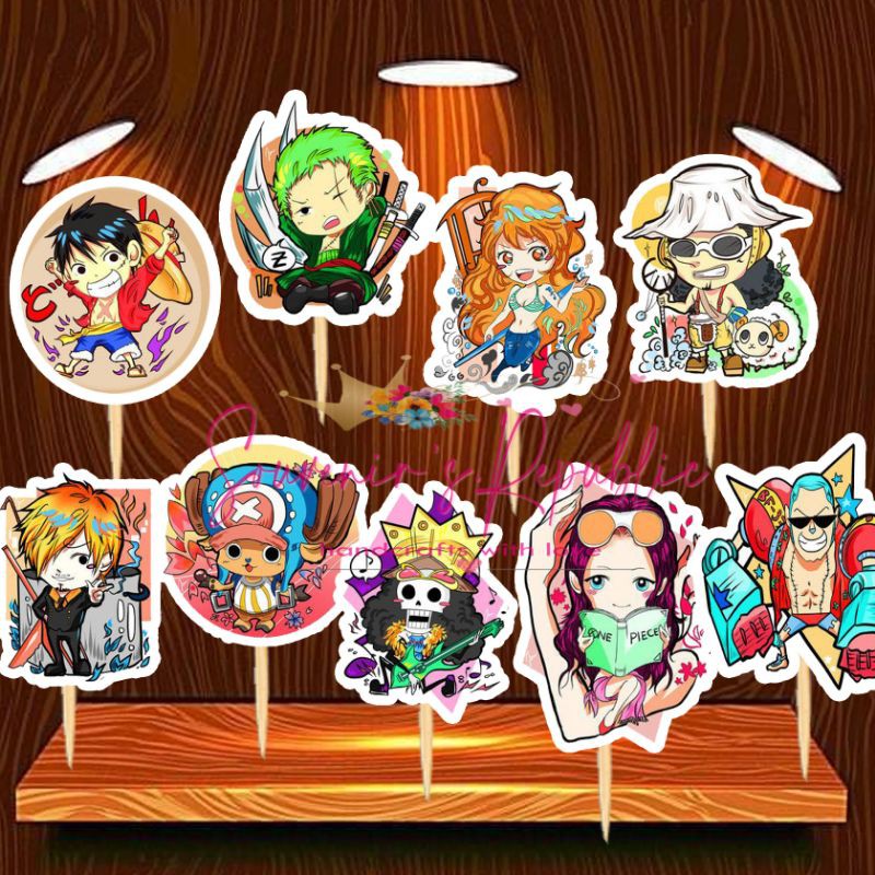 one piece theme cupcake topper shopee philippines