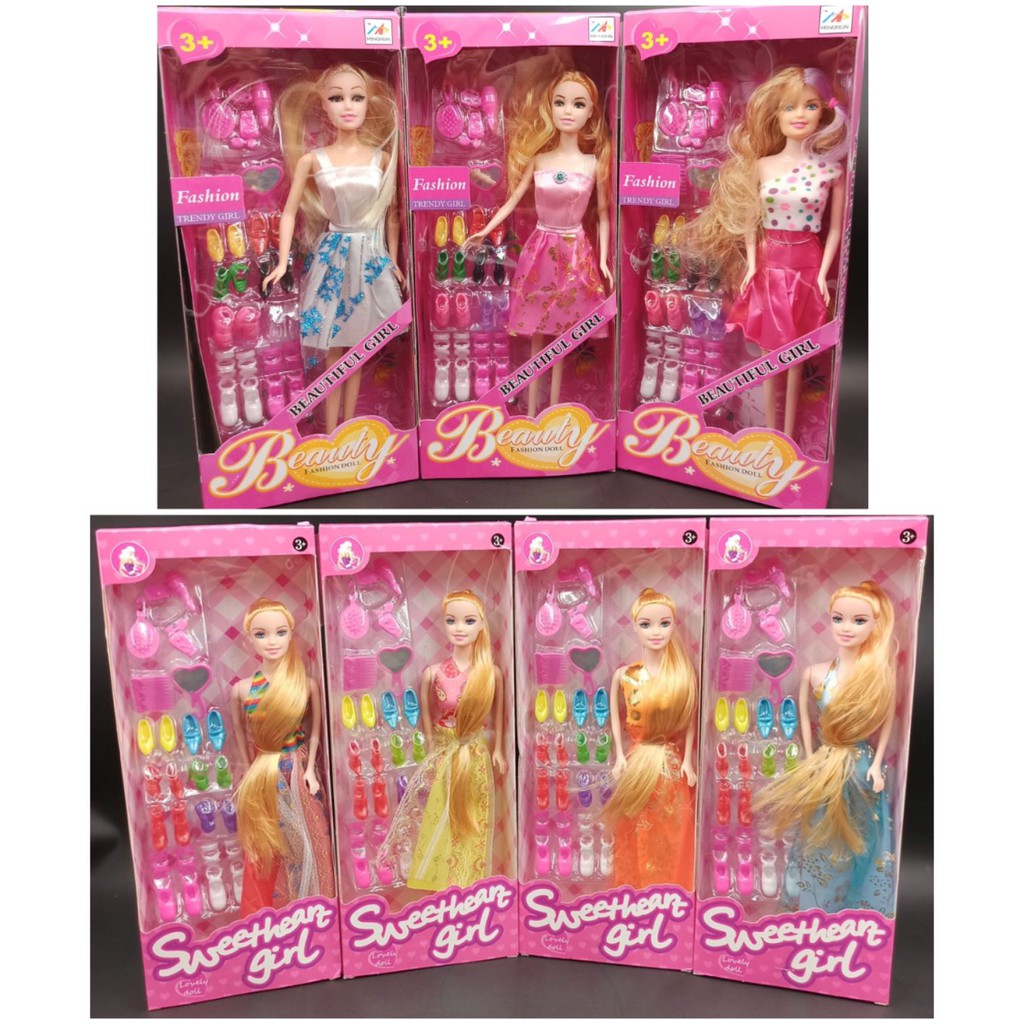 dolls rubber with accessory follow the color of dress Shopee Philippines