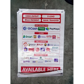 ALL-IN-ONE Business Tarpaulin: Gcash/Maya Tarpaulin | Shopee Philippines