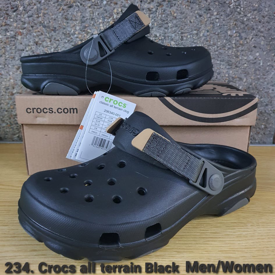 ONHAND Crocs 234. All Terrain Black Authentic Men/Women | Shopee ...