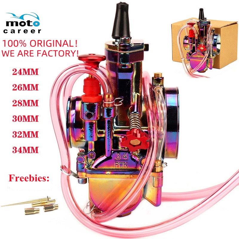 Pwk Carburetor Mm Racing Sudco Free Power Jet Flat Slide Universal Multicolor Rainbow Color