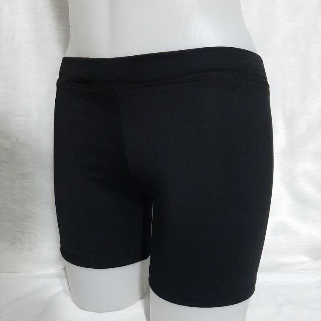 plain black bike shorts