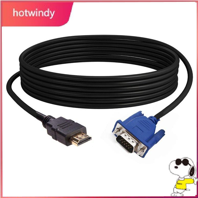 1080P HDMI To VGA Converter Cable For PC Laptop Tablet High Resolution