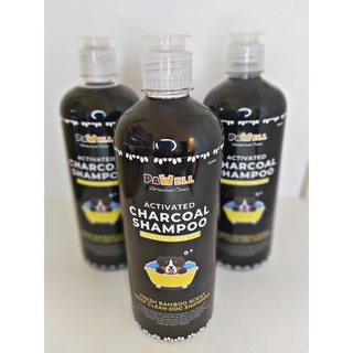 [ FC REYES AGRIVET ] 1 bottle Pawell Activated Charcoal Shampoo Plus Tea Tree Oil 500ml/Dog Shampoo/