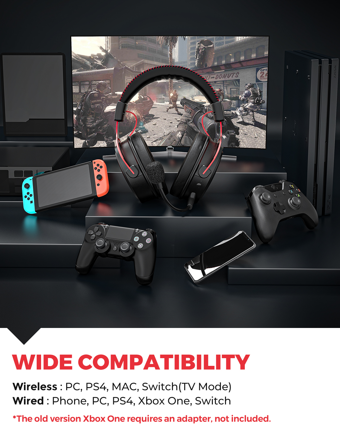 mpow air wireless gaming headset