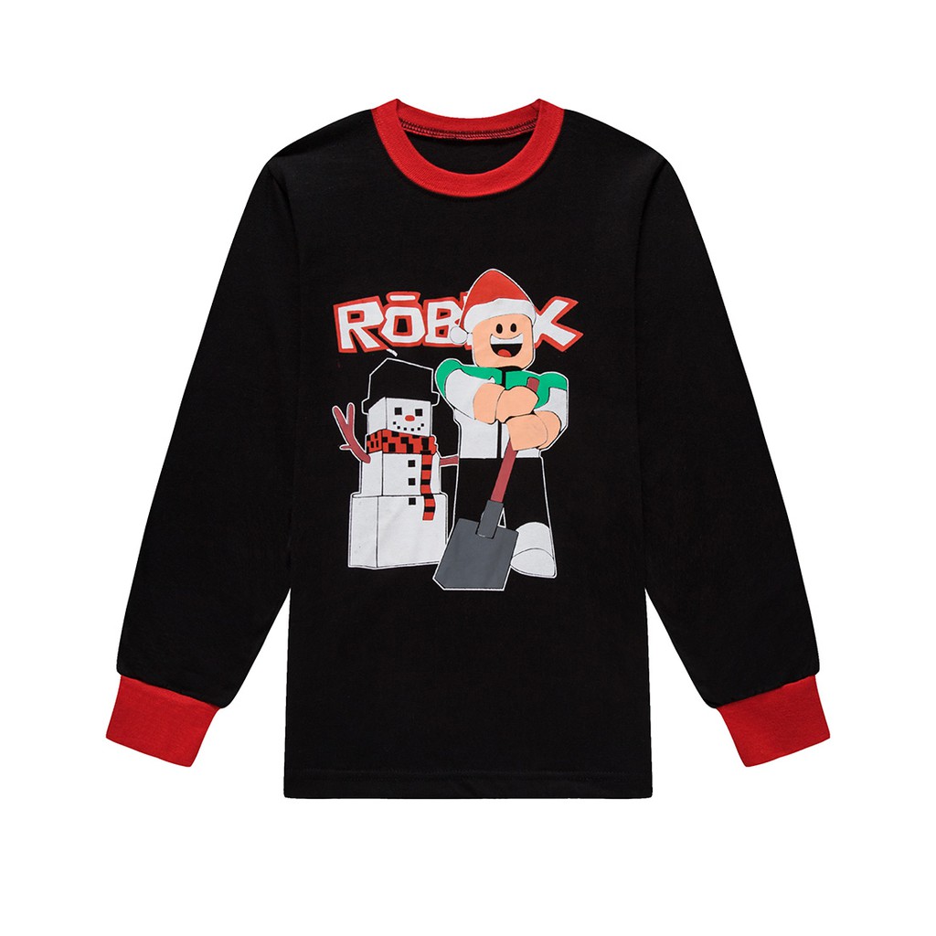 Child Roblox Clothes Sleepwear T Shirt Youtube Game Kids Boys Long Sleeve Christmas Xmas Pajamas Black Red Pjs 6 13years Pyjamas Pijamas Nighties Nightwear Nightgown Youth Boy Merch Youtube Gamer Birthday Gifts Shopee - boys girls cartoon roblox t shirt clothing red day long sleeve hooded sweatshirt clothes coat long sleeve t shirt tops tees le157