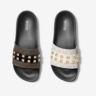 michael kors glitter slides womens