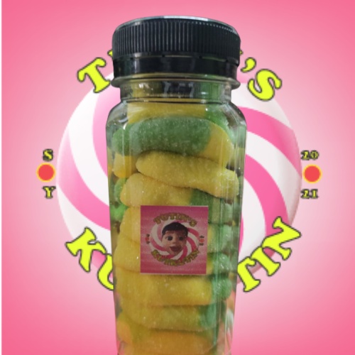 350 Ml Yummy Gummy Banana In A Bottle Jar Shopee Philippines 0480