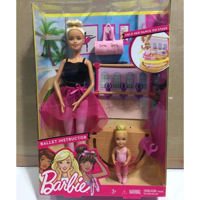 barbie ballet instructor playset