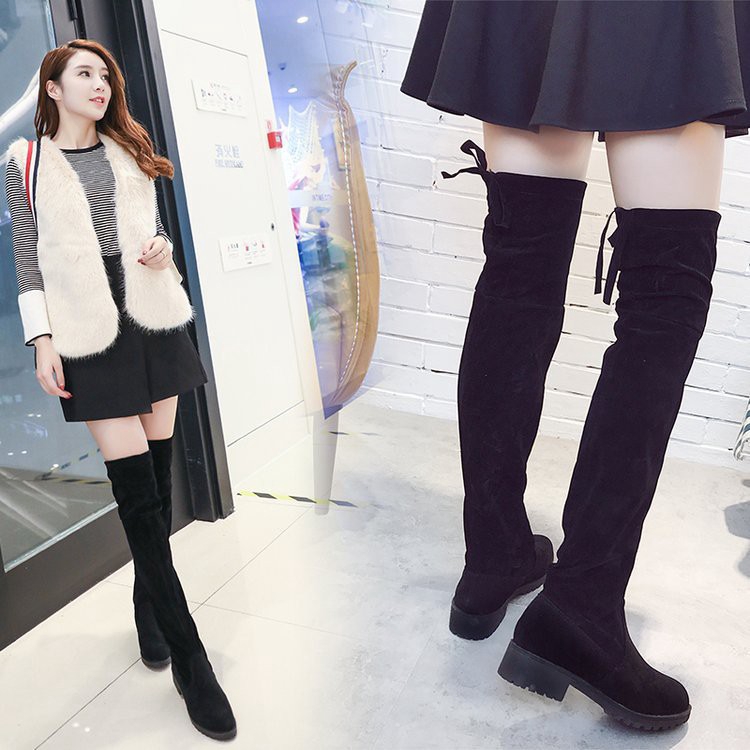 ladies flat over the knee boots