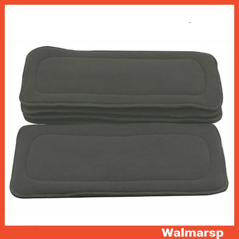 5 Layers Washable Reusable Bamboo Charcoal Fiber Cloth Nappy Insert Diaper Eager 