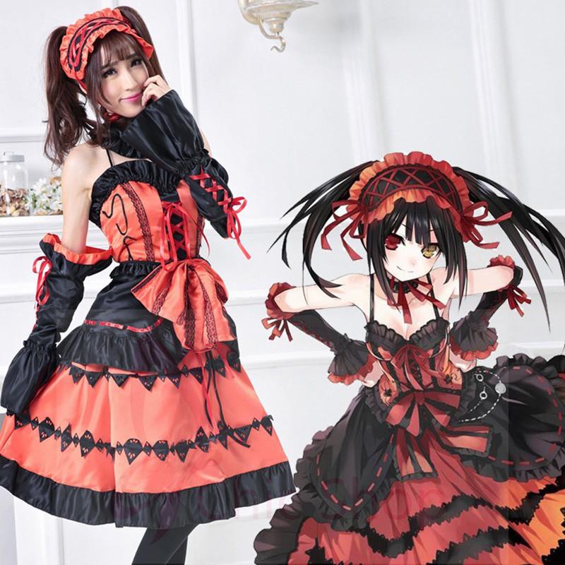 Date A Live Tokisaki Kurumi Cosplay Uniform Anime Costumes Shopee Philippines