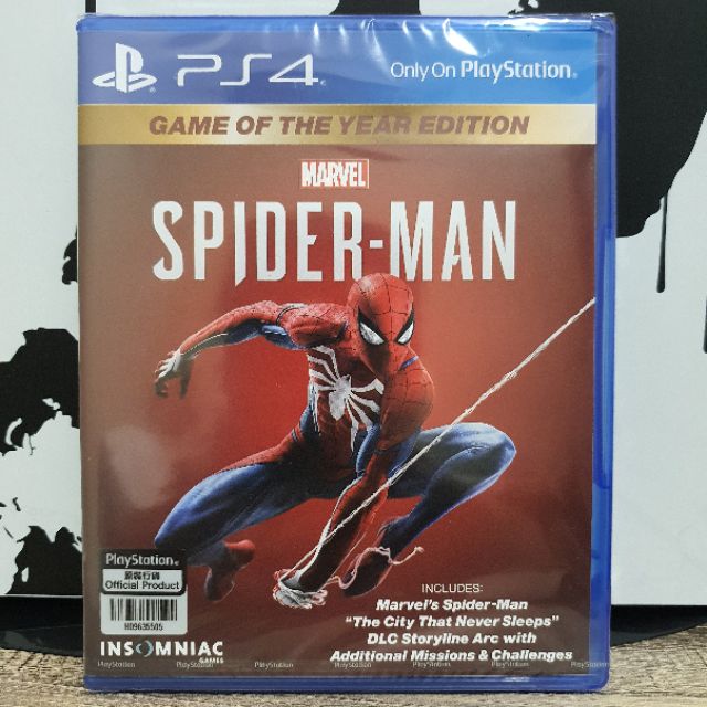 spiderman ps4 goty