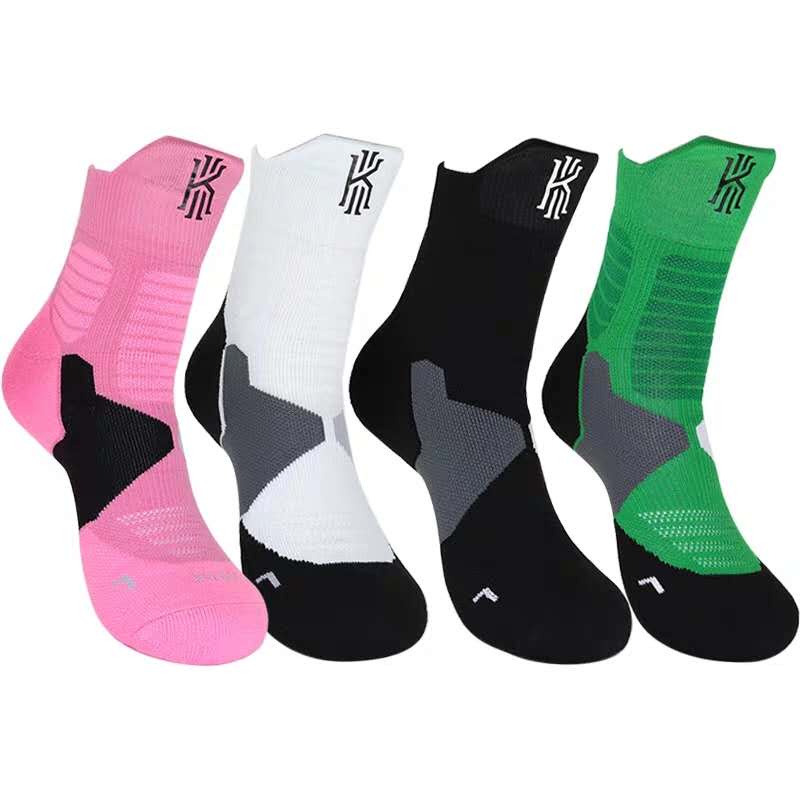 Kyrie Irving Elite Socks Mid Cut Sports Socks NBA Towel Bottom ...