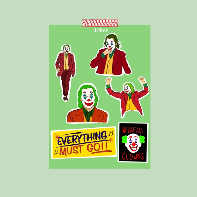 Joker Sticker Pack by Playground PH Shopee Philippines