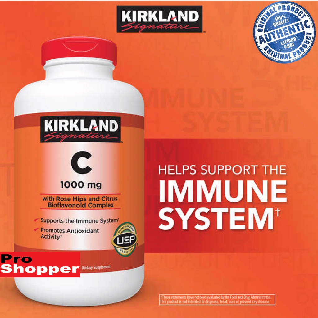 Kirkland Vitamin C 1000 Mg 500 Tablets Shopee Philippines