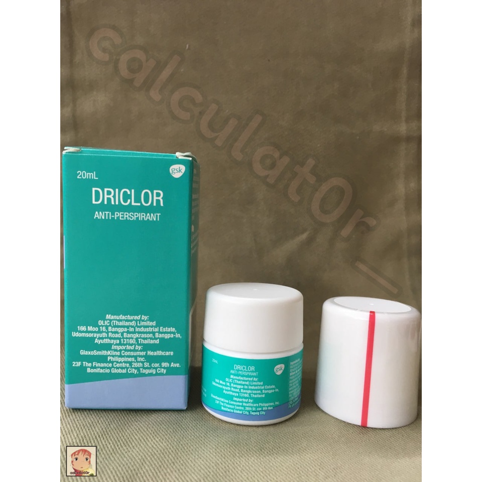 Driclor Aluminum Chloride Hexahydrate Topical Antiperspirant 20ml