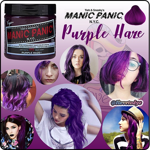 Purple Haze • Manic Panic Semi Permanent Purple Hair Dye Ilovetodye Shopee Philippines 