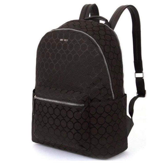 nine west black backpack