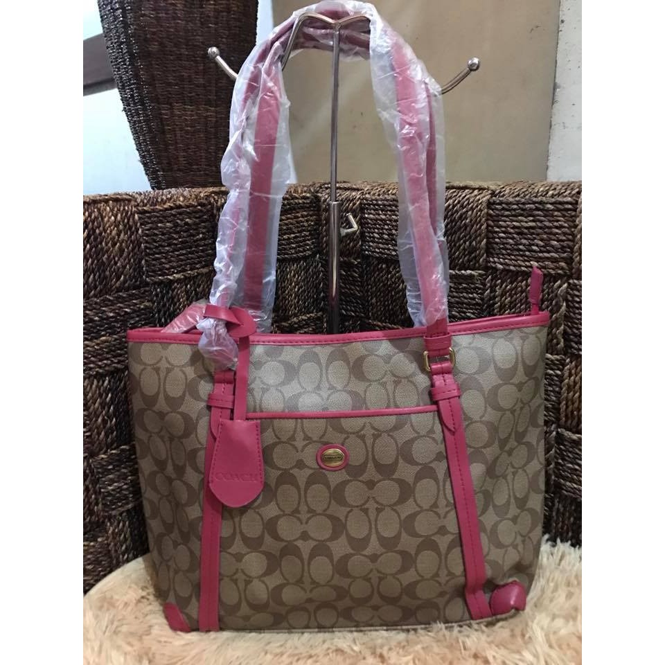 Coach Tote Bag Pink | Shopee Philippines