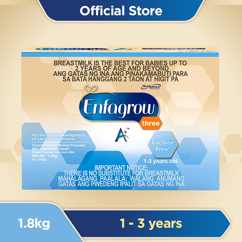 Enfagrow A+ 1-3 Years Old Lactose Free Three Milk ...