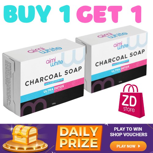 perla soap Aimi White Charcoal Soap with Sunflower Oil 135g Shopee