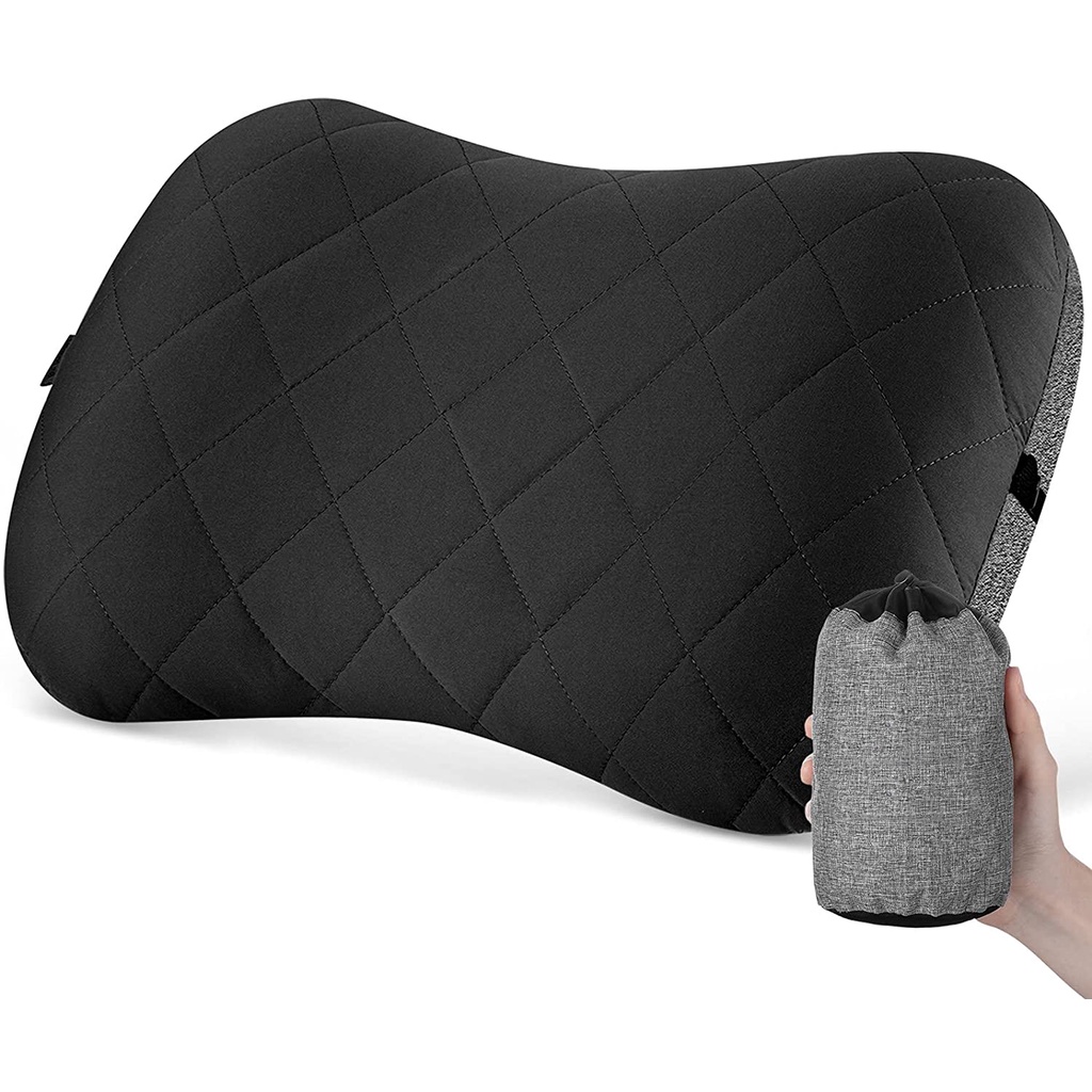 ON THE WAY Camping Inflatable Pillow Outdoor Lumbar Pillow Compression Comfortable Compact Ergonomic Pillow Suitable for Outdoor Travel Beach,Office,Backpacking Lightweight Travel Pillow 