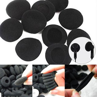 24pcs 1.8cm Soft Black Sponge Foam  Headphone Ear Pad Cover Cushion #4