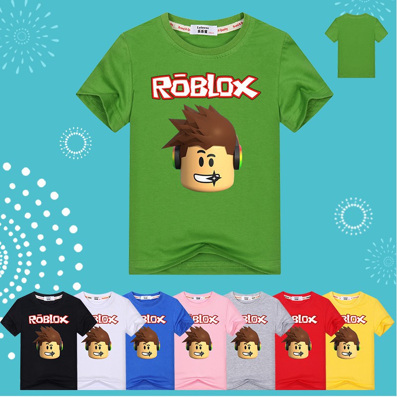 2018 Summer Boys Roblox T Shirt Short Sleeve Cartoon Tee Shopee Philippines - roblox kids t shirts for boys and girls tops cartoon tee shirts pure cotton shopee philippines