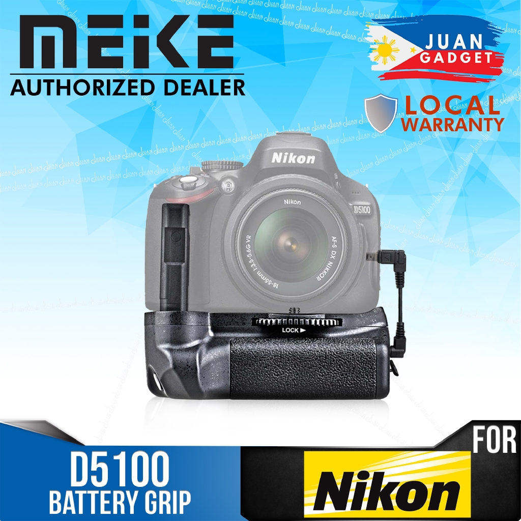 Meike Multi-Power Vertical Battery Grip Pack for Nikon DSLR D5300 D3300 D3400 DSLR Cameras Compatible with EN-EL14 Batteries 