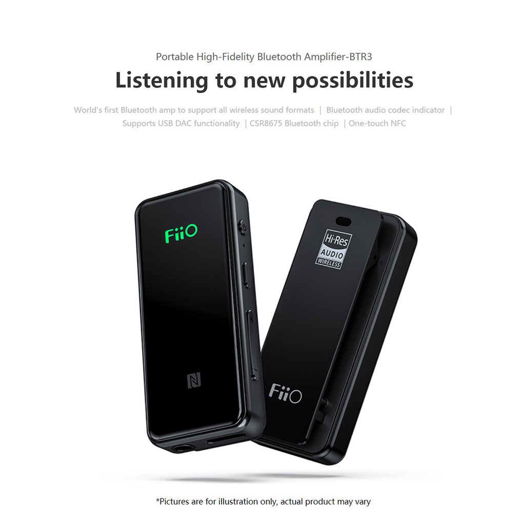 Fiio Btr3 Csr8675 Ak4376a Usb Dac Portable Bluetooth Aptx Hd Ldac Lhdc Type C 3 5mm Amplifier Shopee Philippines