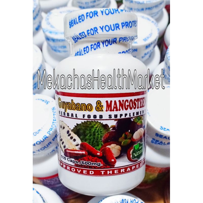 Guyabano Mangosteen Capsules 100 Capsules X 500mg Shopee Philippines