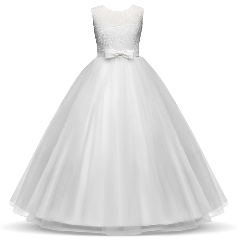 white long gown for kids