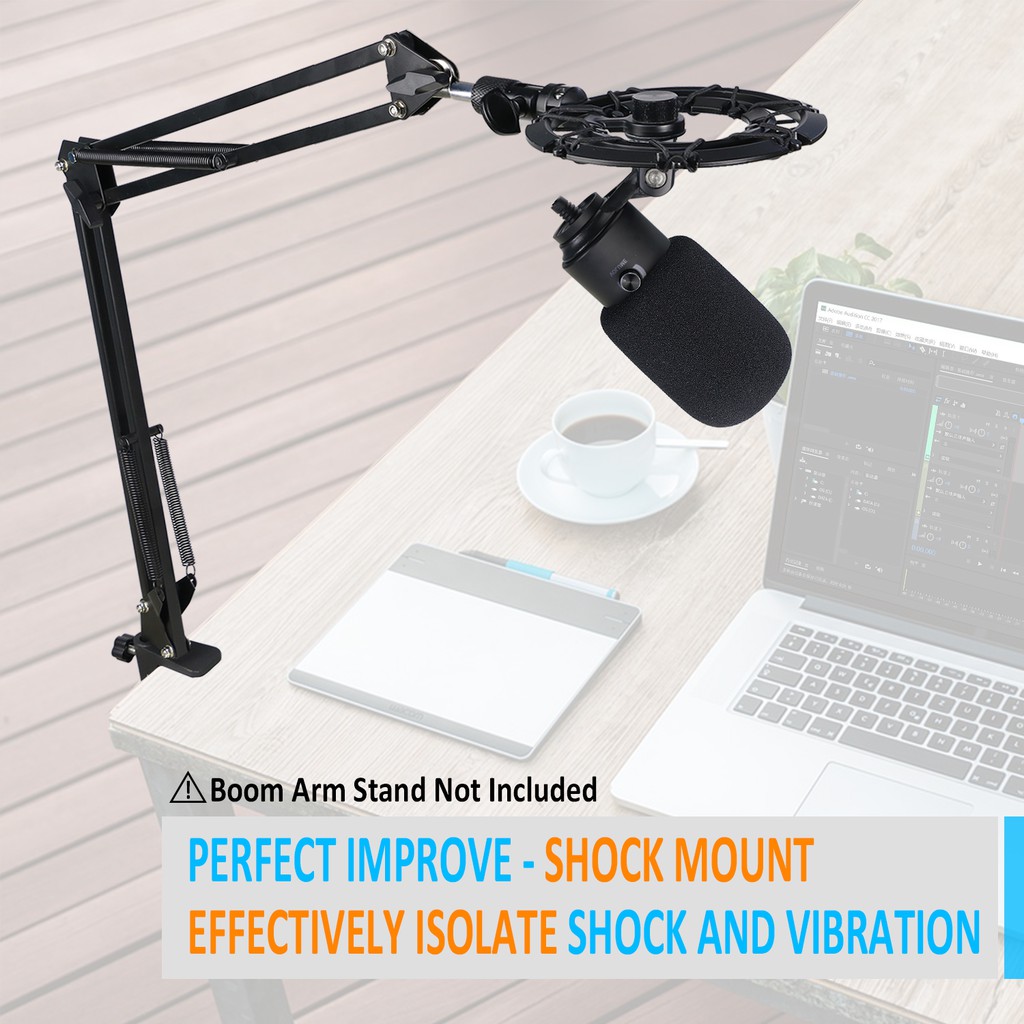 FIFINE K669 Shock Mount Shockmount Reduces Vibration Noise Matching Mic Boom Arm Stand Compatible for FIFINE K669 Microphone by YOUSHARES 
