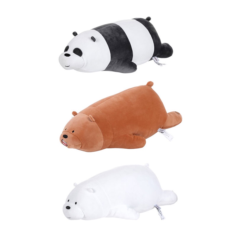 Miniso We Bare Bear Large Lying Plush Toy Stuffed Toy For Kids Gift