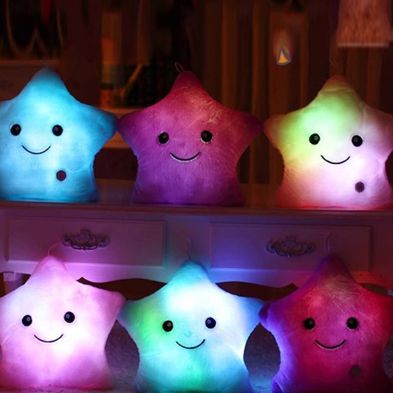 glowing star pillow