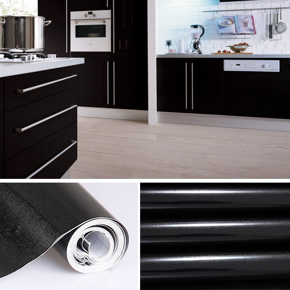 Wallpaper 5m x40cm Vinyl Contact Paper for Kitchen Door Cover Stickers Home Decor