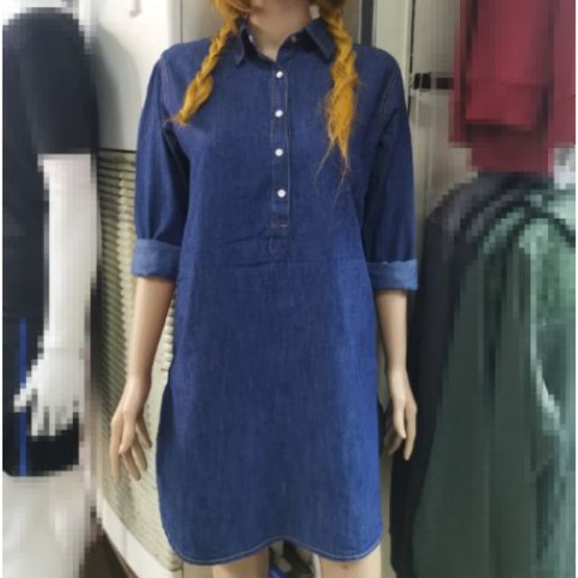 zara denim dress long sleeve