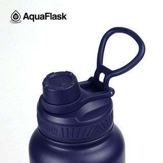 Aquaflask Oz Cobalt Blue Wide Mouth With Spout Lid Vacuum Insulated