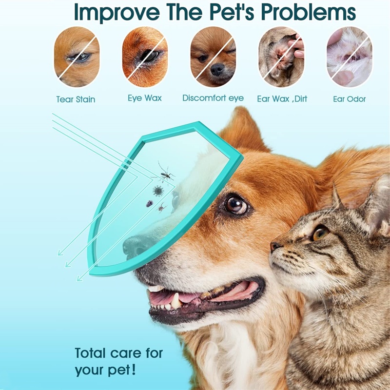 130PCS/Set  Pet Eye Wet Wipes Cat Dog Tear Stain Remover Pet Cleaning Paper Tissue Aloe Wipes #7