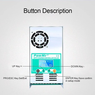 Power 60a Solar Charge Controller Mppt 12v 24v 36v 48v Auto Max Pv 190 Vdc Support Lead Acid Lifepo4 Battery With Fan Good Quality One Year Warranty #8