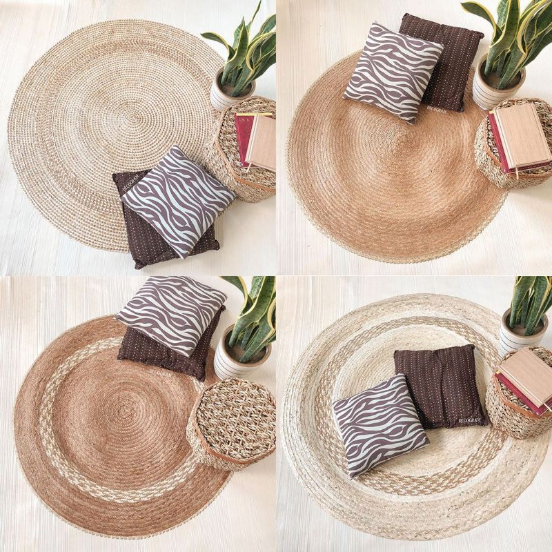 BURI AND RUMBA MAT by Decograte Boho Home Decor Native Handmade Native Accent Decor Local