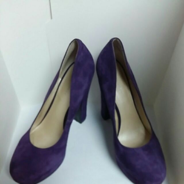 nine west purple heels